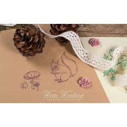 (CCSTMP003)Craft Consortium Winter Woodland Clear Stamps