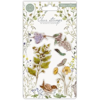 (CCSTMP005)Craft Consortium Wildflower Meadow Clear Stamps