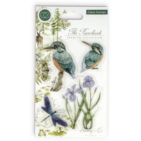 (CCSTMP010)Craft Consortium The Riverbank Clear Stamps Kingfisher