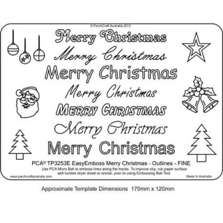 EMBOSSING EasyEmboss 'Merry Christmas' Outlines - FINE