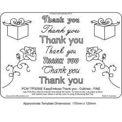 EMBOSSING EasyEmboss 'Thank You' Outlines - FINE