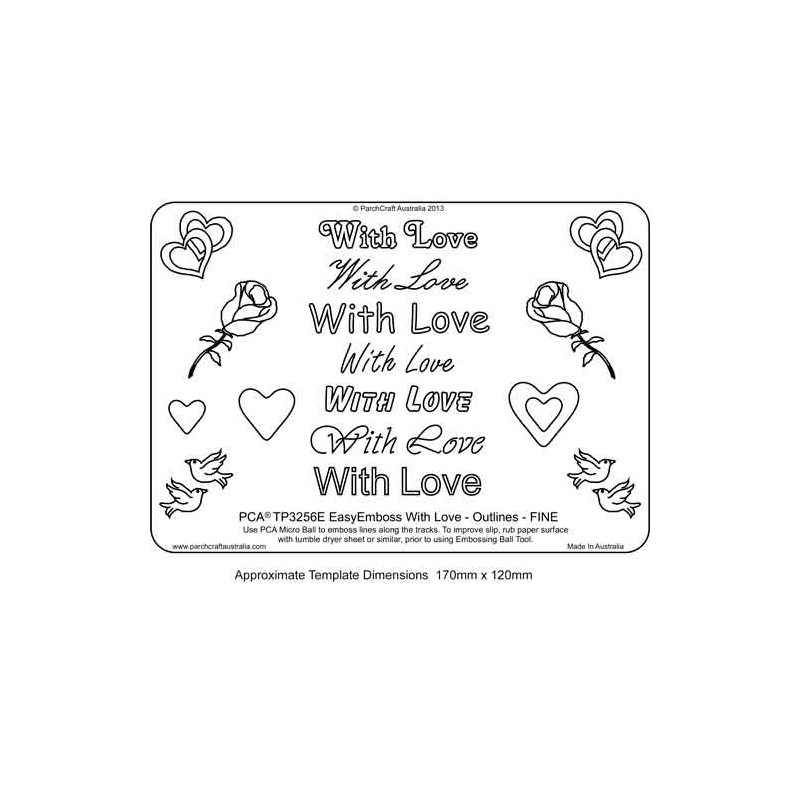 EMBOSSING EasyEmboss 'With Love' Outlines - FINE