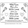 EMBOSSING EasyEmboss 'With Love' Outlines - FINE