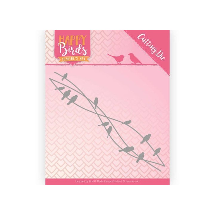 (JAD10088)Dies - Jeanine's Art - Happy Birds - Bird Friends