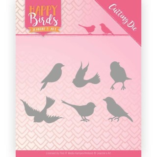 (JAD10090)Dies - Jeanine's Art - Happy Birds - Happy Birds