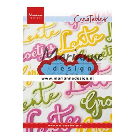 (LR0646)Creatables Groetjes