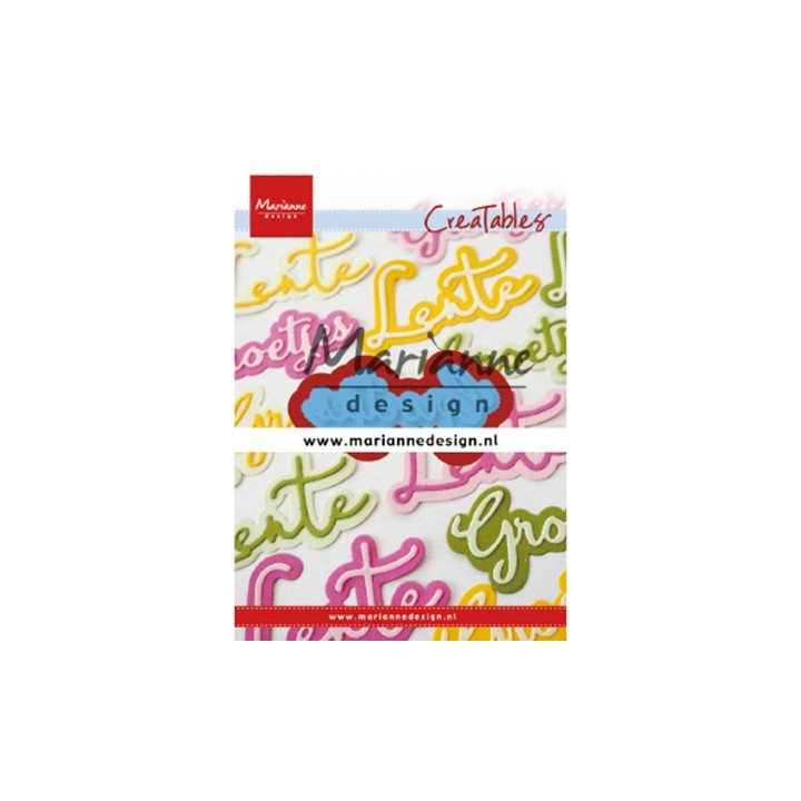 (LR0646)Creatables Groetjes