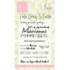 (CS1044)Clear stamp Marleen's Hello Spring & Easter