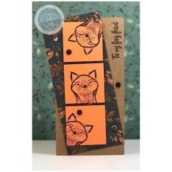 (CCSTMP017)Craft Consortium Henry the Fox Clear Stamps