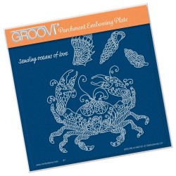 (GRO-SE-41440-03)Groovi Plate A5 CHERRY'S UNDER THE SEA - CRAB