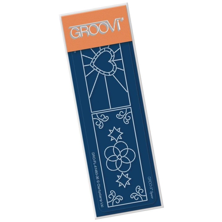(GRO-FL-41460-06)Groovi® SPACER STAINED GLASS WINDOW