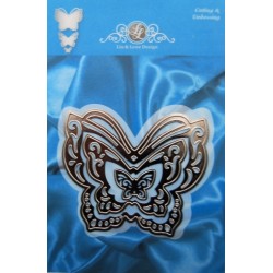 (1201/0070)Lin & Lene stencil set (3st) vlinder