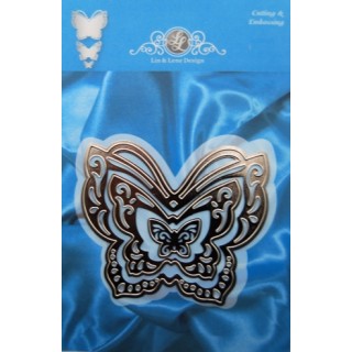 (1201/0070)Lin & Lene schablone Set (3st) Schmetterling