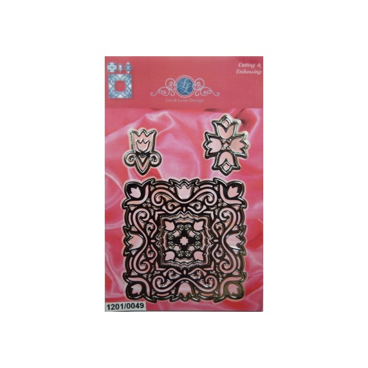 (1201/0049)Lin & Lene schablone Set (2st) + 2 losen