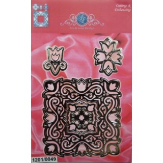 (1201/0049)Lin & Lene stencil set (2pcs) + 2 loose stencils