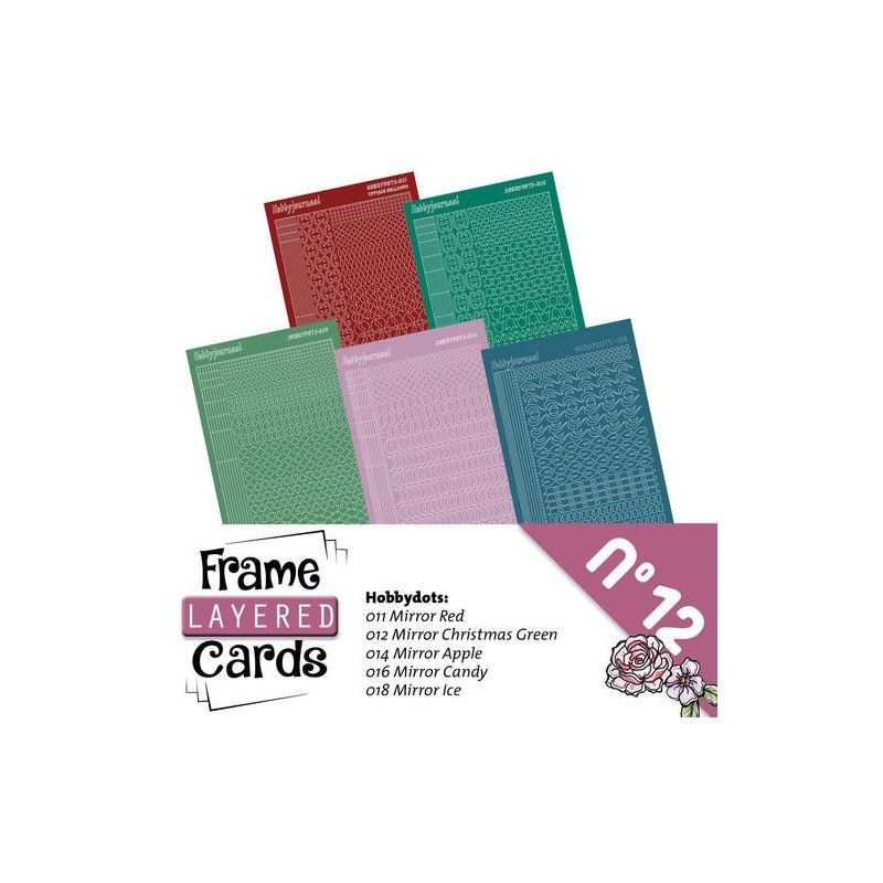 (LCST012)Stickerset Layered frame cards 12