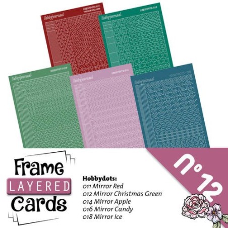 (LCST012)Stickerset Layered frame cards 12