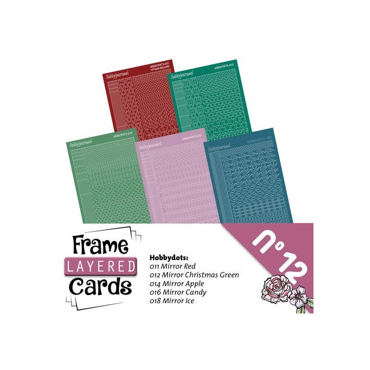 (LCST012)Stickerset Layered frame cards 12