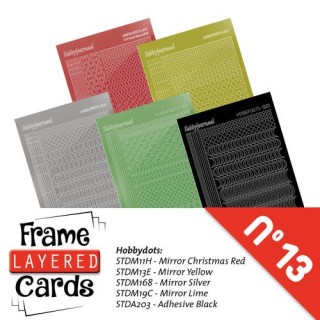 (LCST013)Stickerset Layered frame cards 13