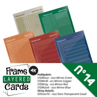 (LCST014)Stickerset Layered frame cards 14