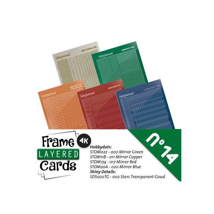 (LCST014)Stickerset Layered frame cards 14