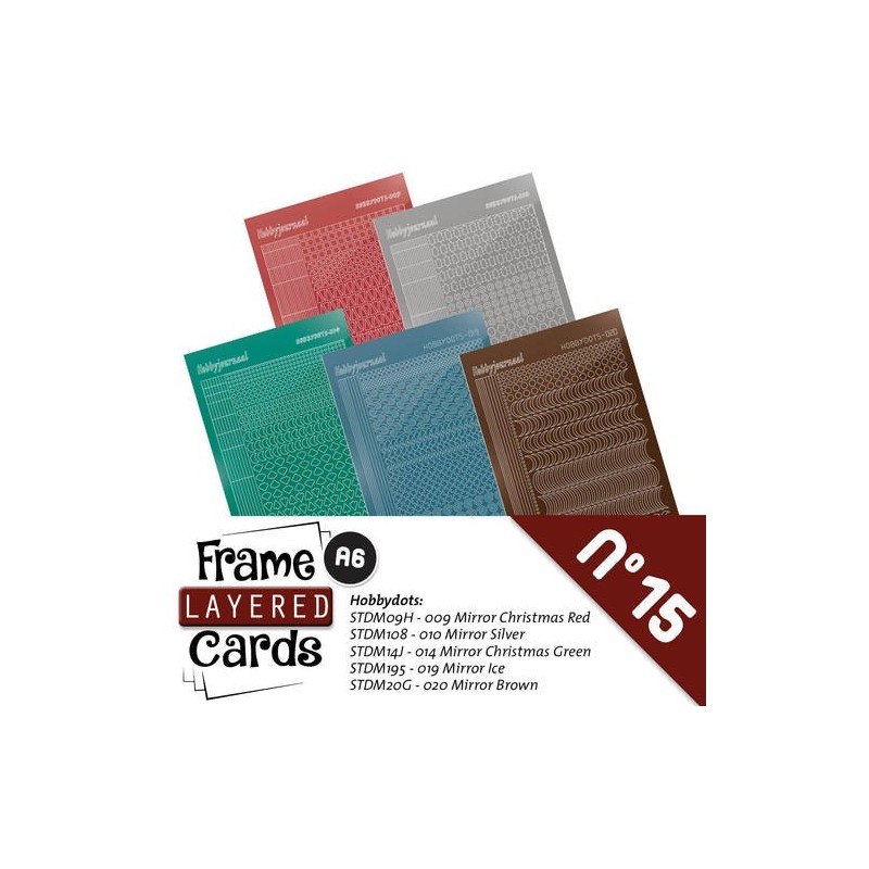 (LCST015)Stickerset Layered frame cards 15