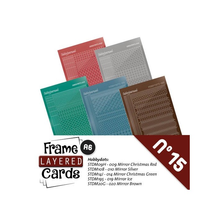 (LCST015)Stickerset Layered frame cards 15