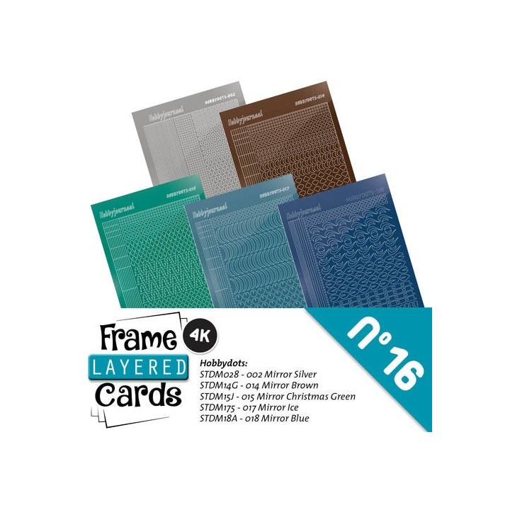 (LCST016)Stickerset Layered frame cards 16