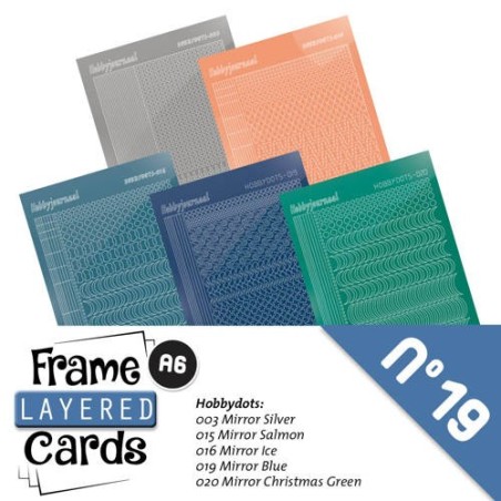 (LCST019)Stickerset Layered frame cards 19