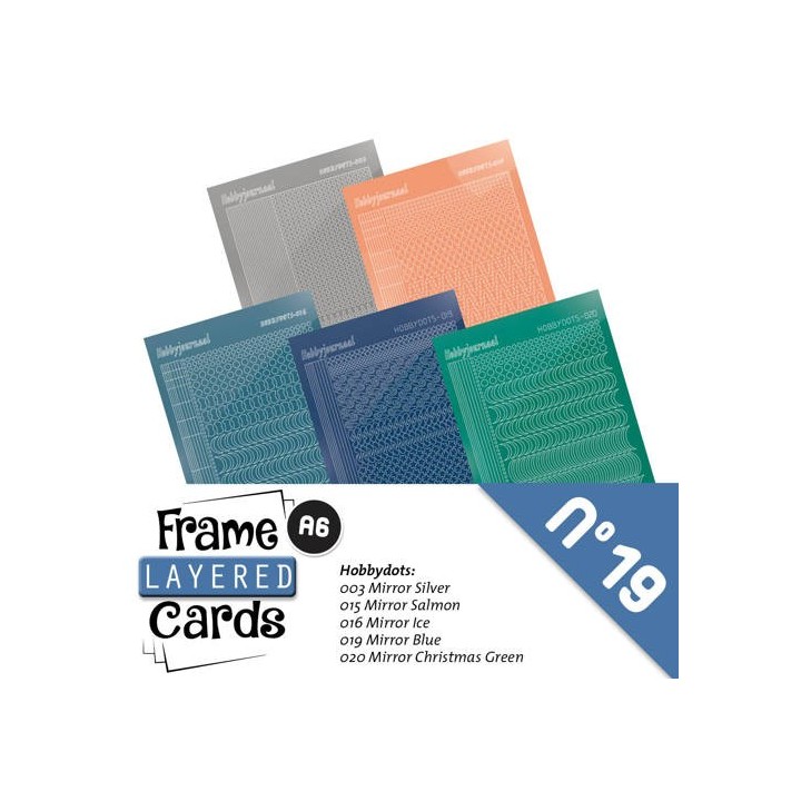(LCST019)Stickerset Layered frame cards 19