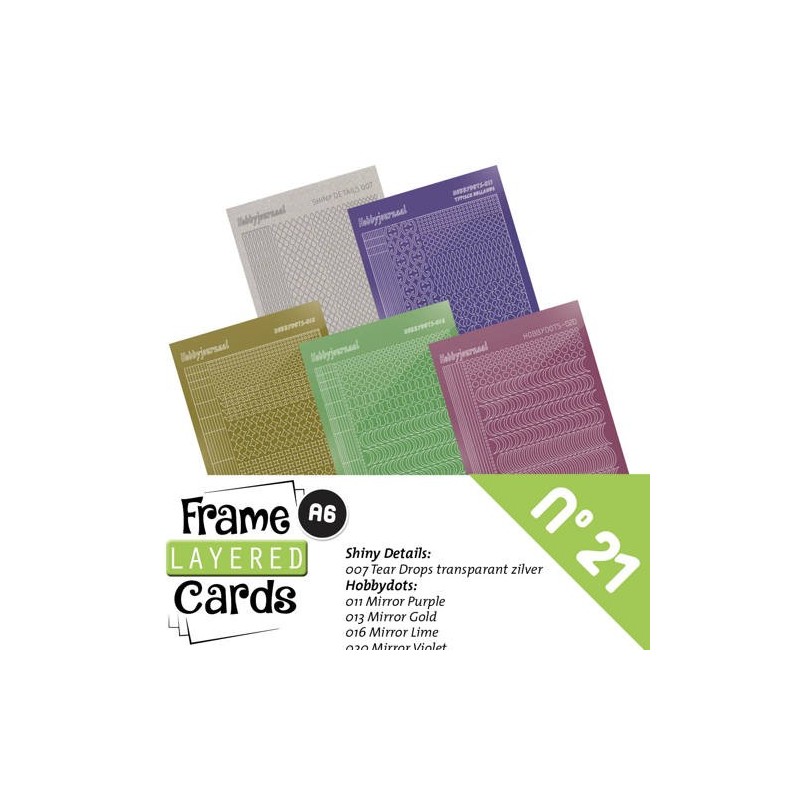 (LCST021)Frame Layered Cards 21 - Stickerset