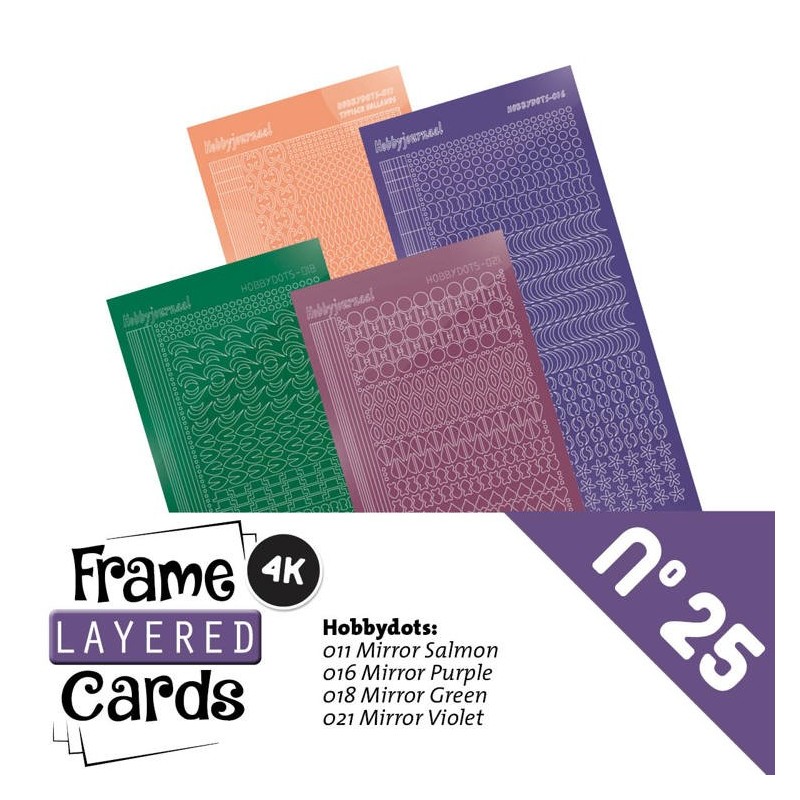 (LCST025)Frame Layered Cards 25 - Stickerset