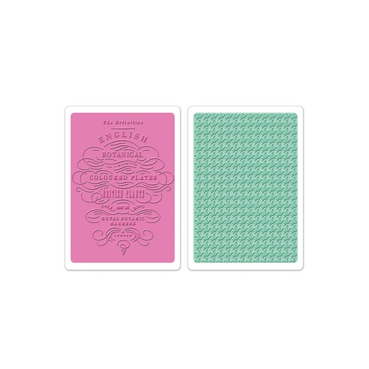 (658353)Texture Fades Embos.Folders 2PK - English Bot.&Houndstoo