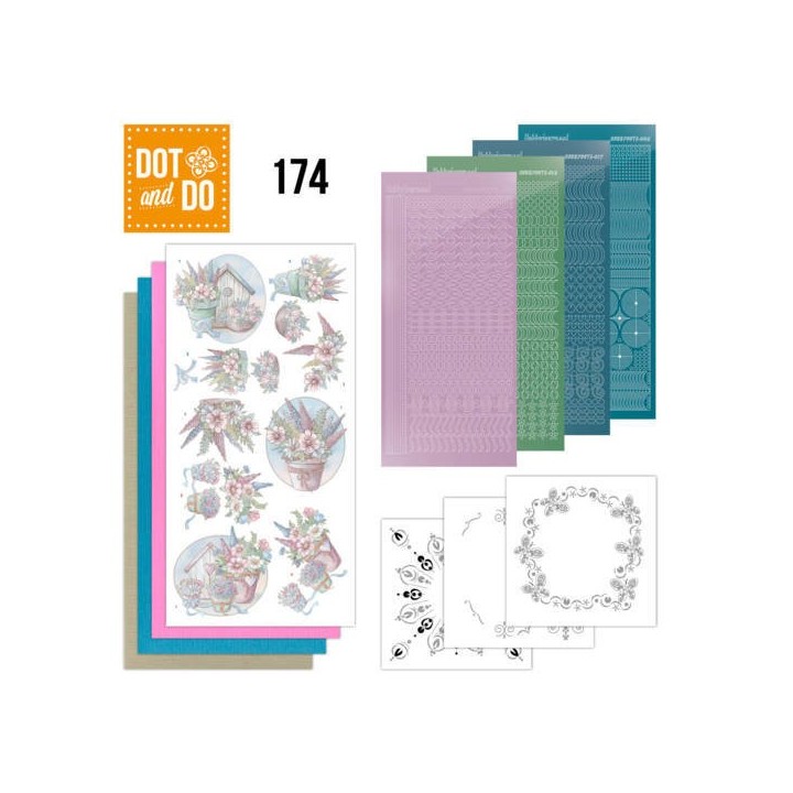 (DODO174)Dot and Do 174 - Yvonne Creations - Flowers in Pastel