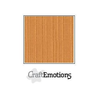 (001232/1240)CraftEmotions linen cardboard 10 Sh toffee LHC-91 A4 250gr