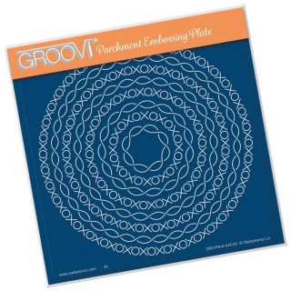 (GRO-PA-41445-03)Groovi Plate A5 NESTED BORDER FRAME - TWISTS & KISSES