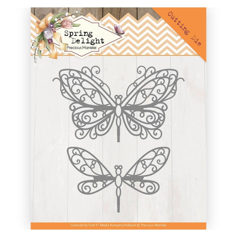 (PM10171)Dies - Precious Marieke - Spring Delight - Spring Butterfly