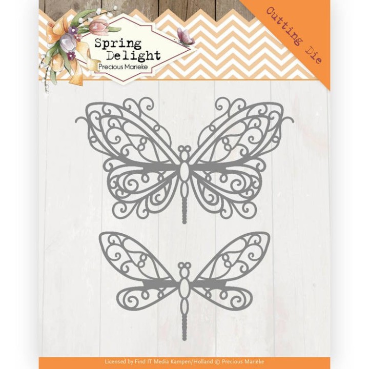 (PM10171)Dies - Precious Marieke - Spring Delight - Spring Butterfly
