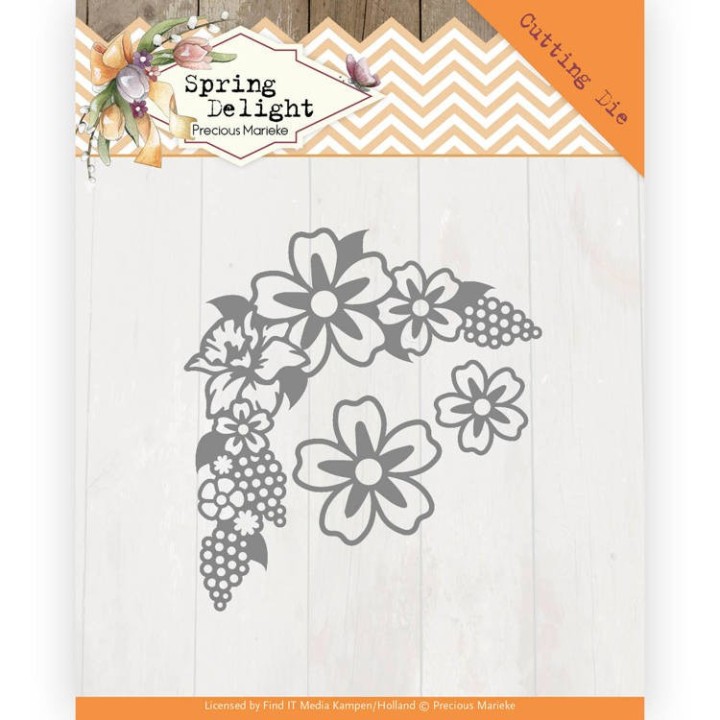 (PM10173)Dies - Precious Marieke - Spring Delight - Spring Corner
