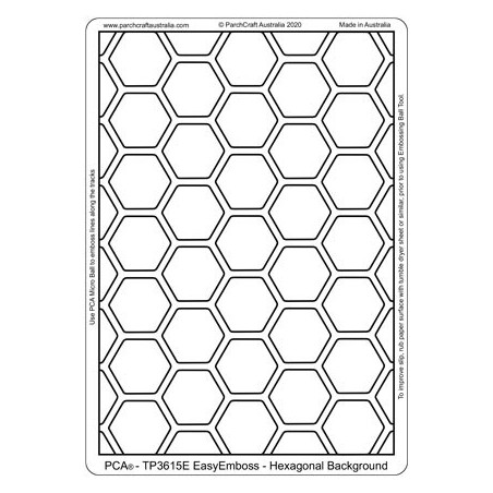 (TP3615E)PCA® - EasyEmboss Hexagonal Background