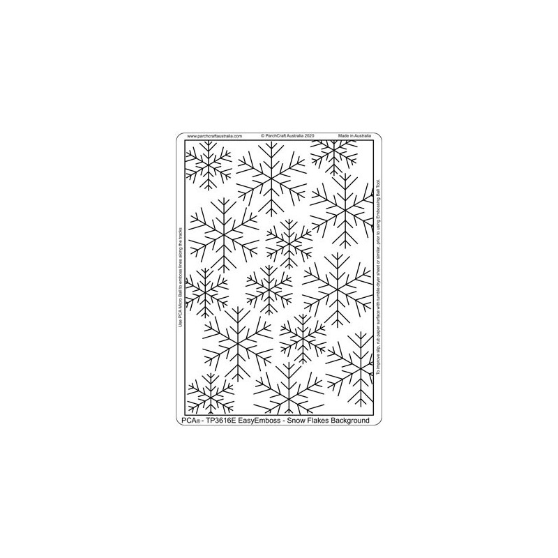 (TP3616E)PCA® - EasyEmboss Snowflakes Background