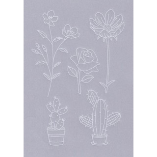 (TP3620E)PCA® - EasyEmboss Simply Flowers 15