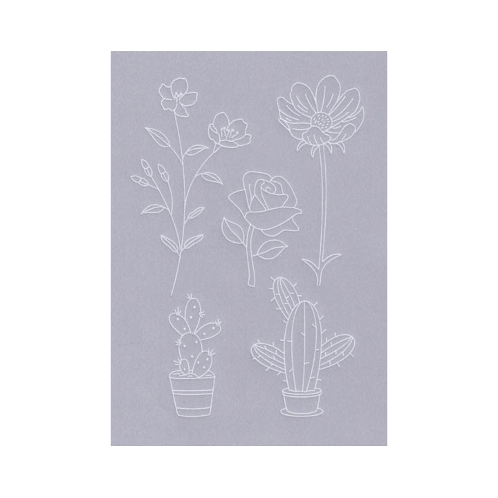 (TP3620E)PCA® - EasyEmboss Simply Flowers 15