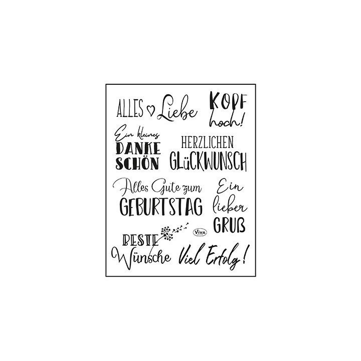 (4003 214 00)Clear Stamps - Alles Liebe