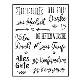 (4003 215 00)Clear Stamps - Die besten Wünsche