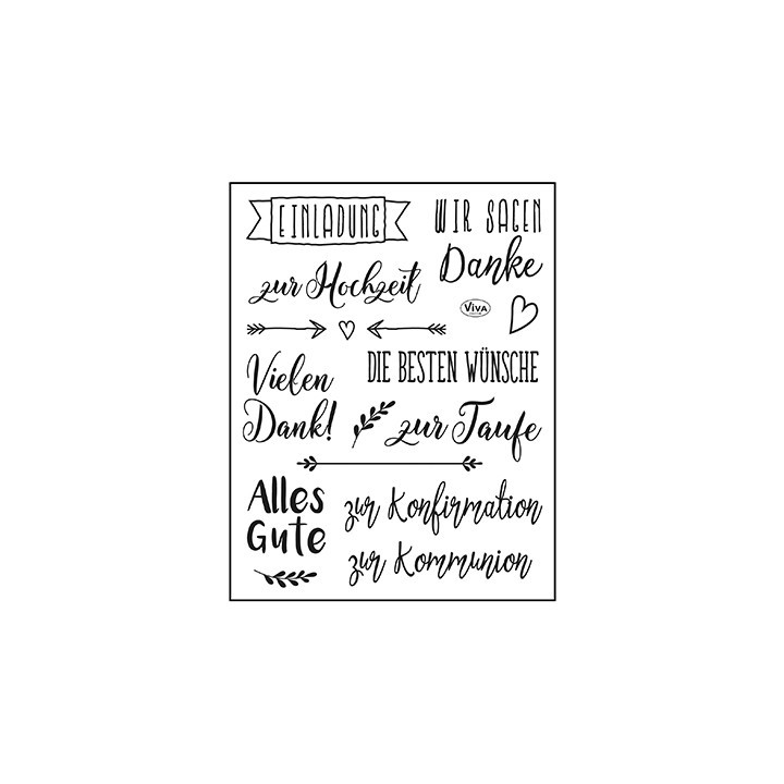(4003 215 00)Clear Stamps - Die besten Wünsche