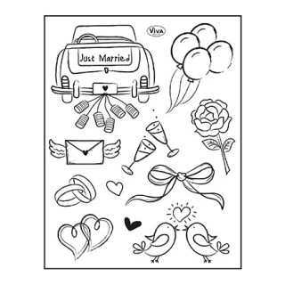 (4003 216 00)Clear Stamps - Just Married