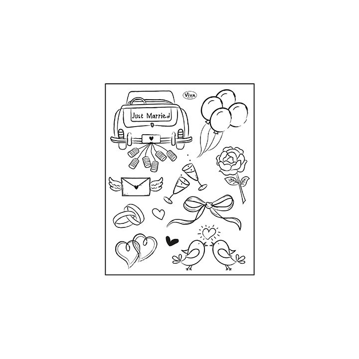 (4003 216 00)Clear Stamps - Just Married
