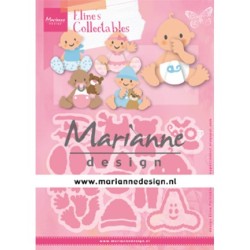 Marianne Design punzonado y prägeschablone Collectable Charming cifras 