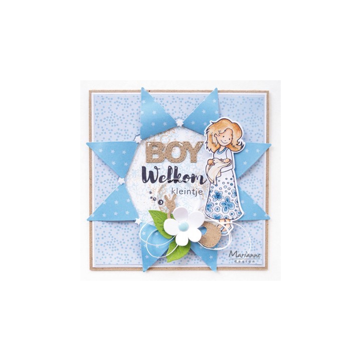 (HT1651)Clear stamp Hetty's new mom